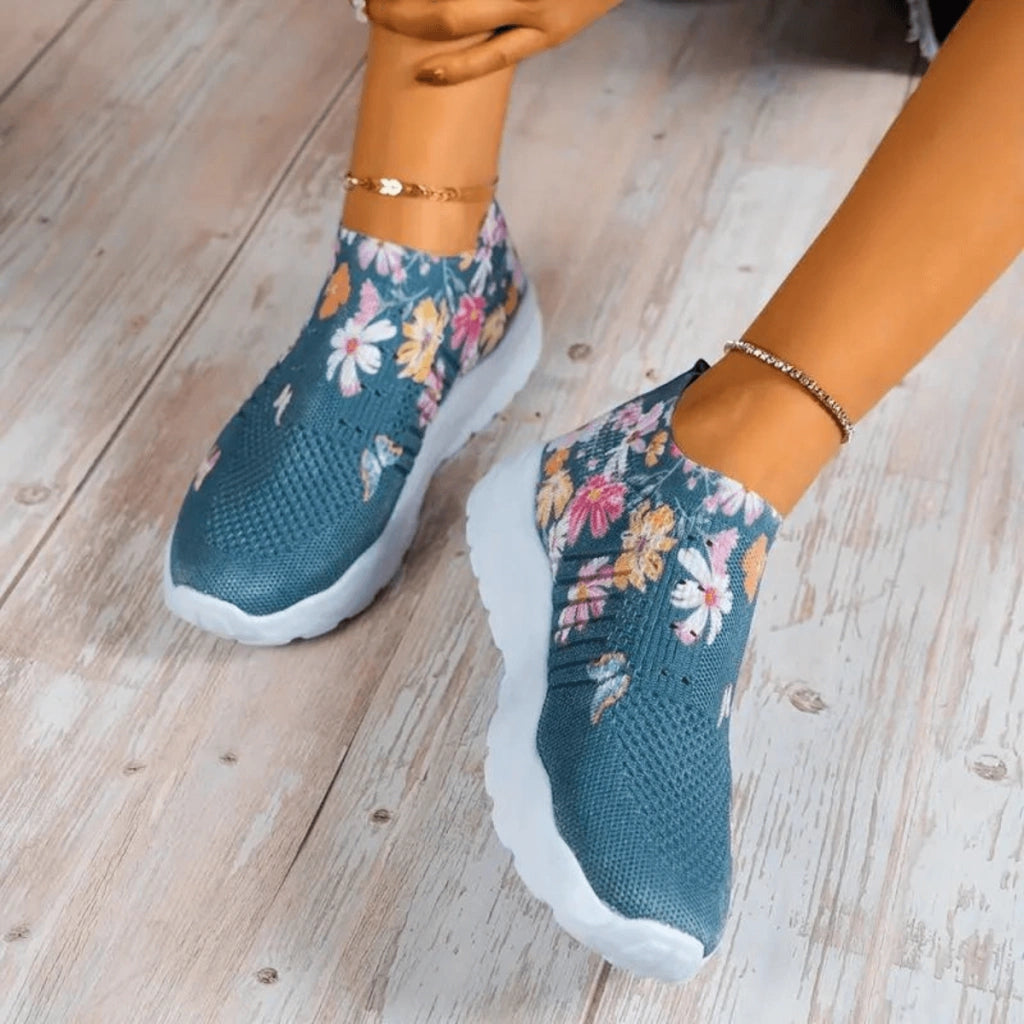 basket-new-balance-femme-floral-soft-luxe-pied