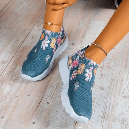 basket-new-balance-femme-floral-soft-luxe-pied