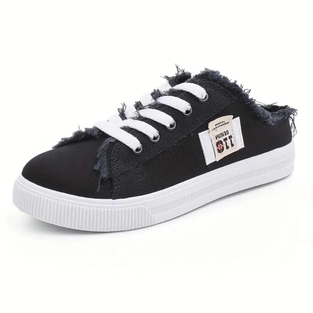 basket-noir-femme-bliss-step-luxe-pied