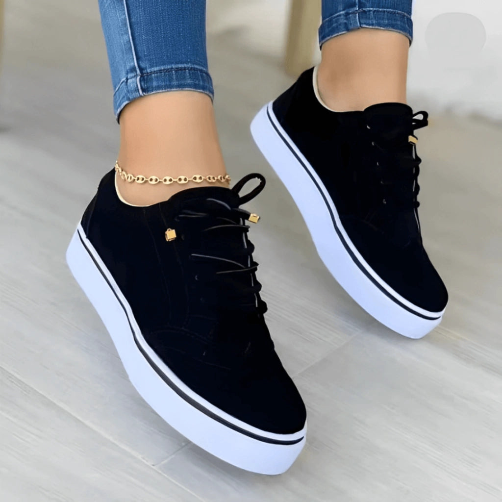 basket-noir-femme-casual-flex-luxe-pied