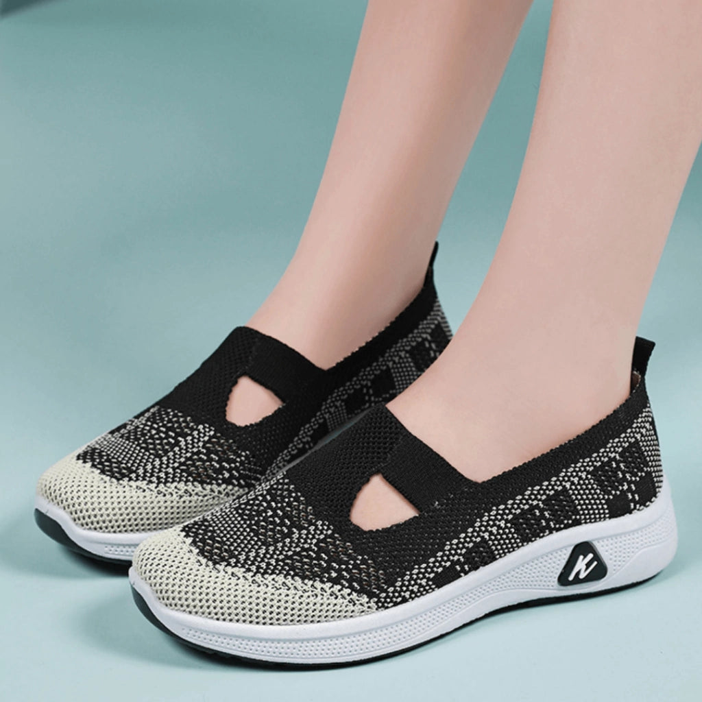 basket-noir-femme-mariah-karrera-luxe-pied