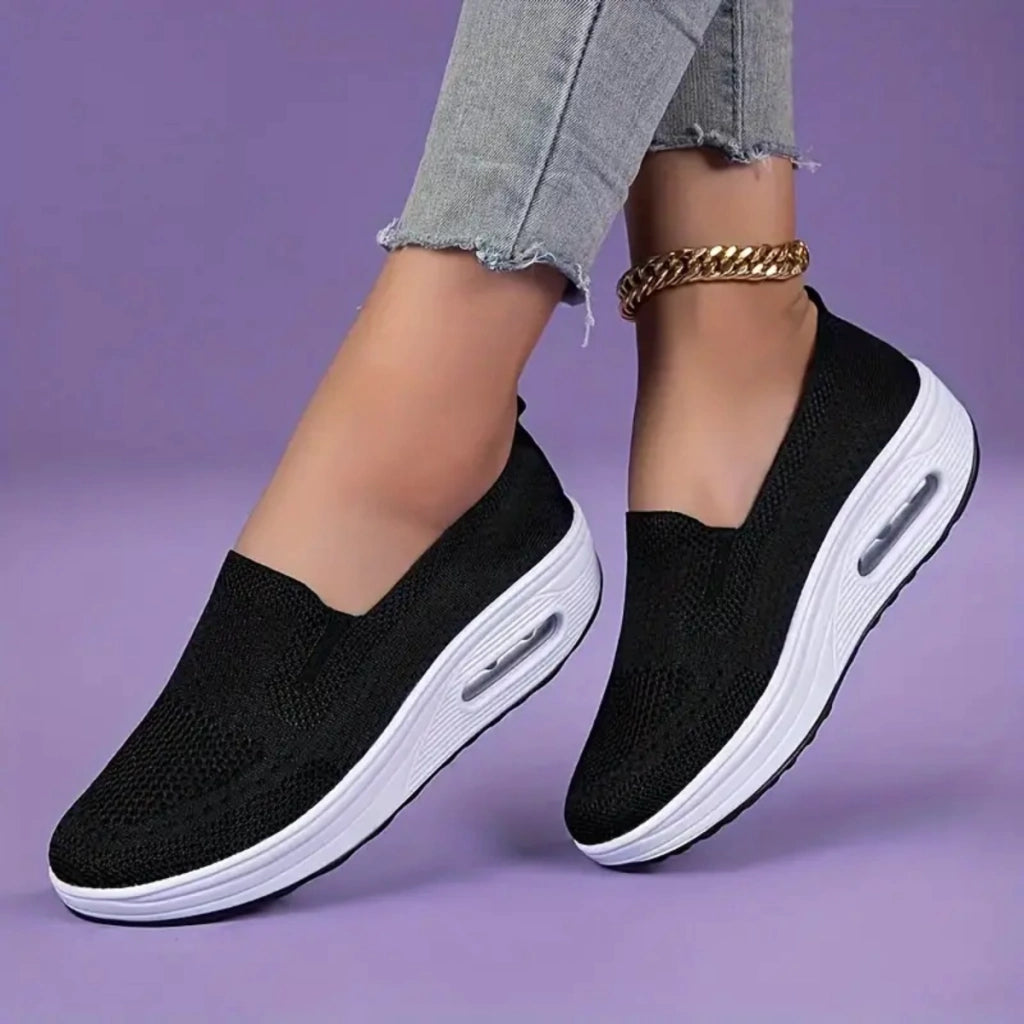 basket-noir-femme-orthopedique-fit-luxe-pied