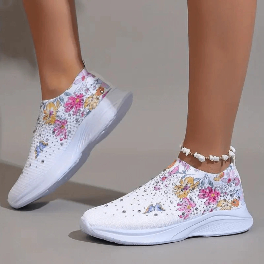 baskets-pour-femme-floral-soft-luxe-pied