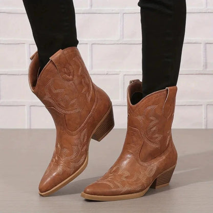 botte-western-femme-budapeste-luxe-pied