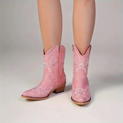 botte-western-femme-dublin-luxe-pied