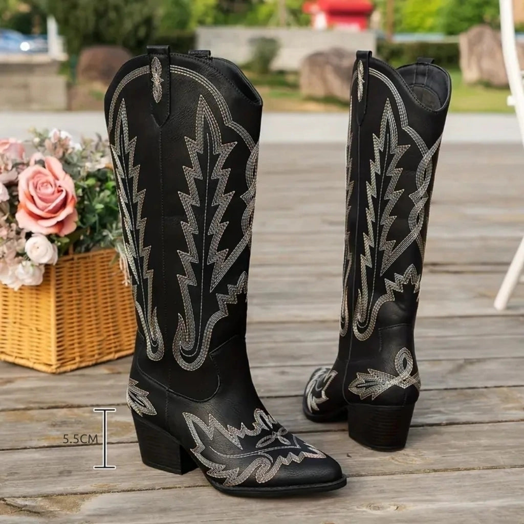 botte-western-femme-viena-luxe-pied